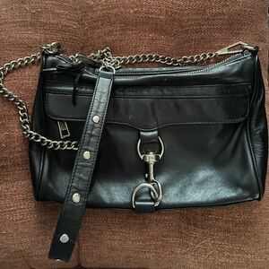 Rebecca Minkoff MAC black leather crossbody